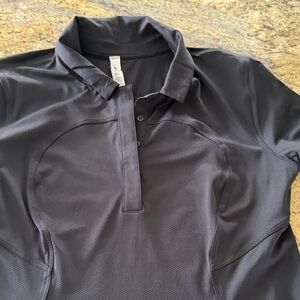 lululemon athletica black Polo Shirt